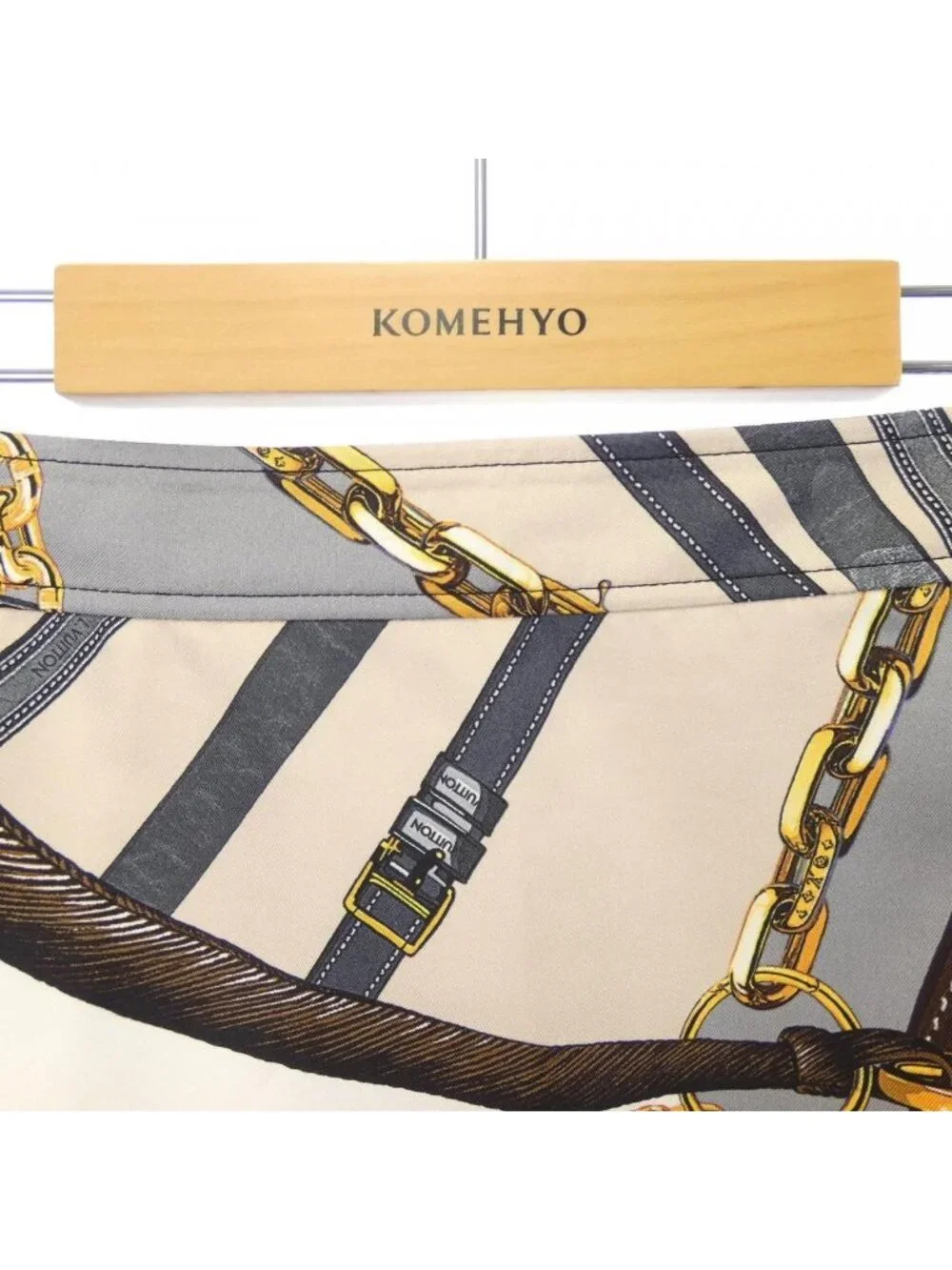 Louis Vuitton Scarf Print Asymmetric Skirt